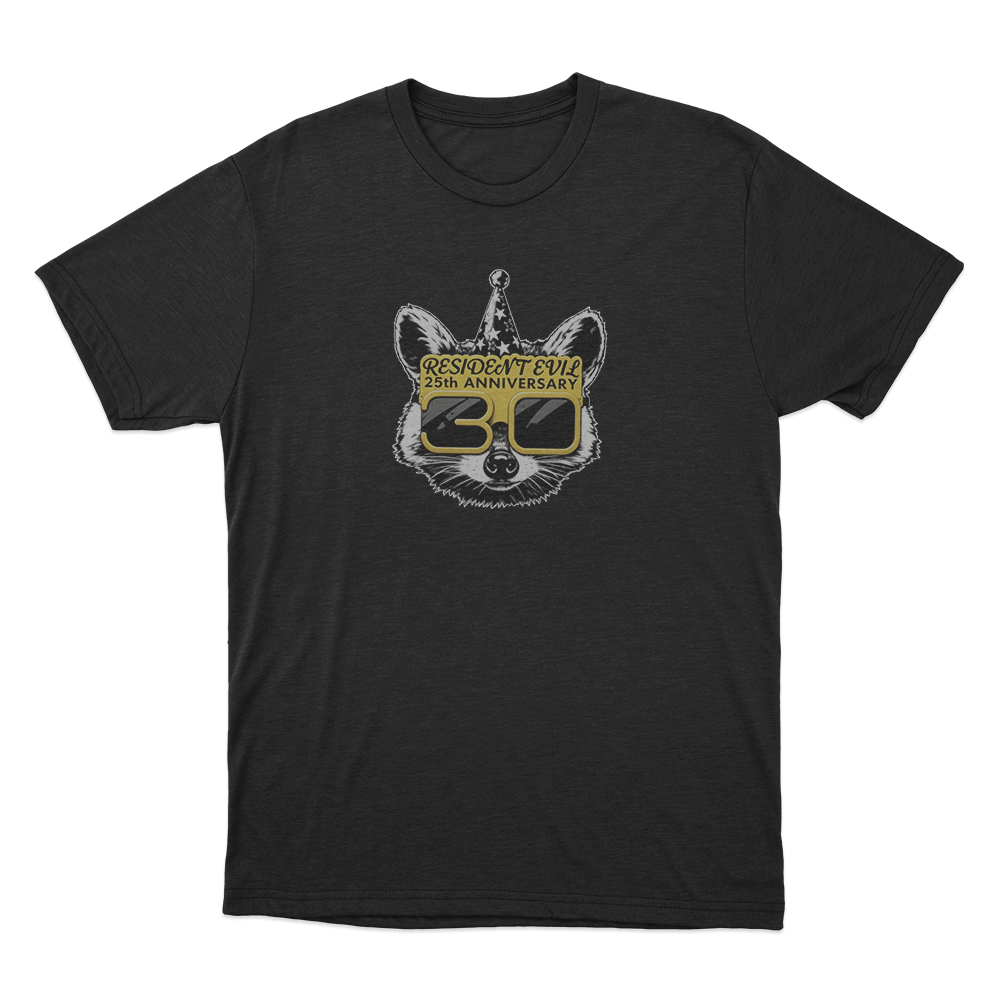 Resident Evil 30th Anniversary Mr. Raccoon Unisex T Shirt Black Resident Evil 30th Anniversary Mr. Raccoon Unisex T Shirt Black