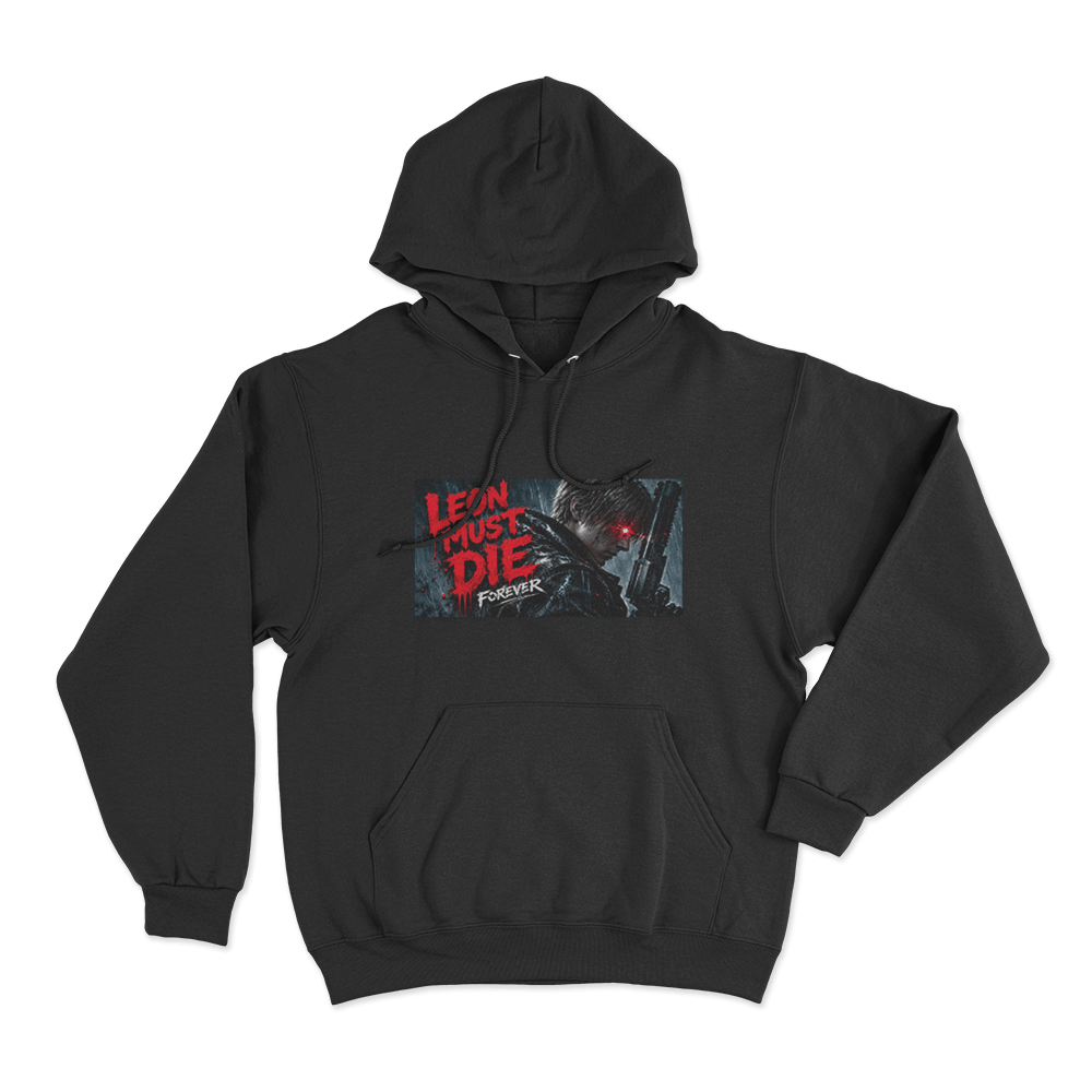 Resident Evil Requiem Leon Must Die Forever Unisex Hoodie Black Resident Evil Requiem Leon Must Die Forever Unisex Hoodie Black