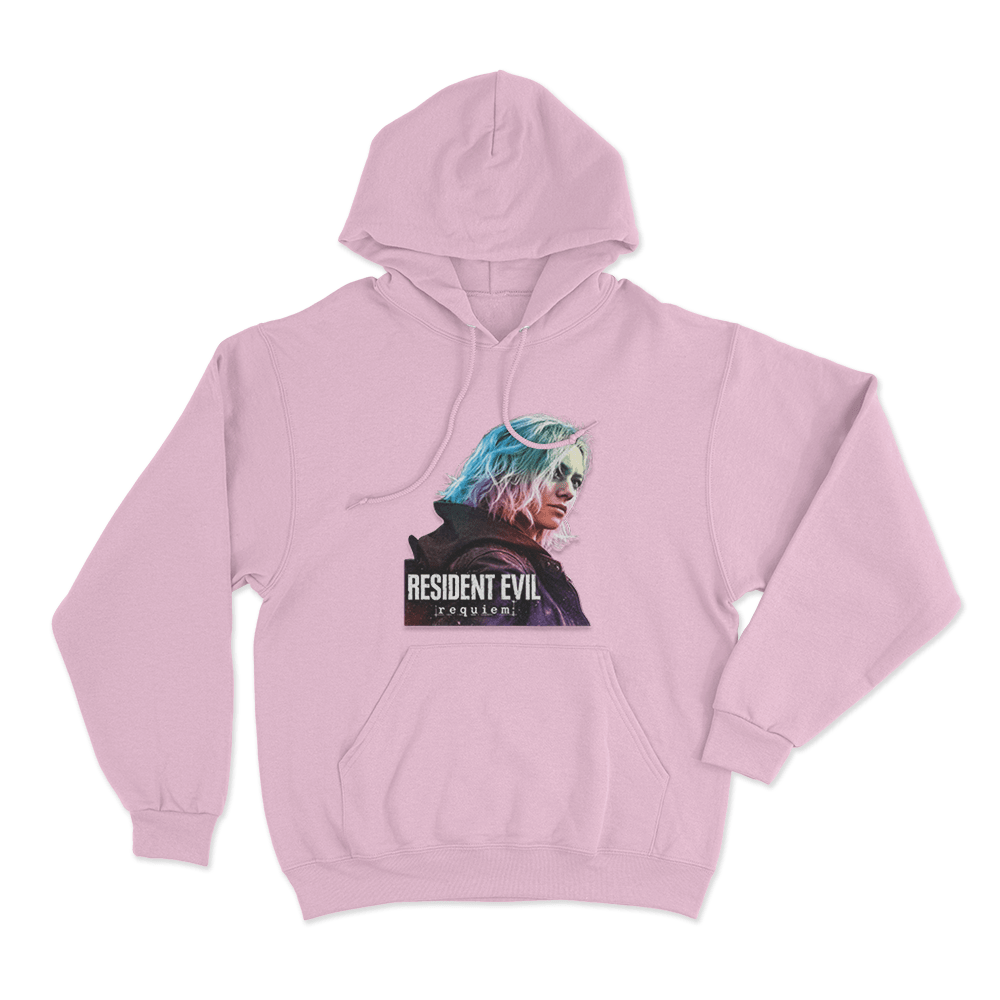 Resident Evil Requiem Unisex Hoodie Pink Resident Evil Requiem Unisex Hoodie Pink