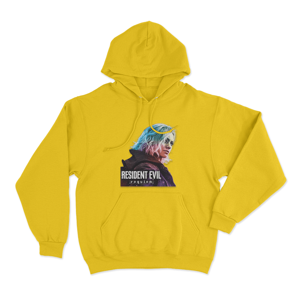 Resident Evil Requiem Unisex Hoodie Yellow Resident Evil Requiem Unisex Hoodie Yellow