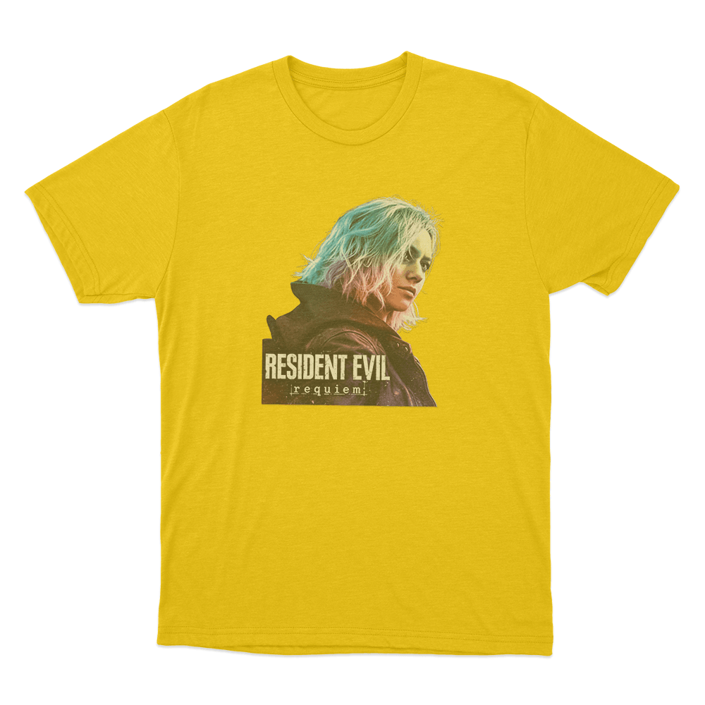 Resident Evil Requiem Unisex T Shirt Yellow Resident Evil Requiem Unisex T Shirt Yellow