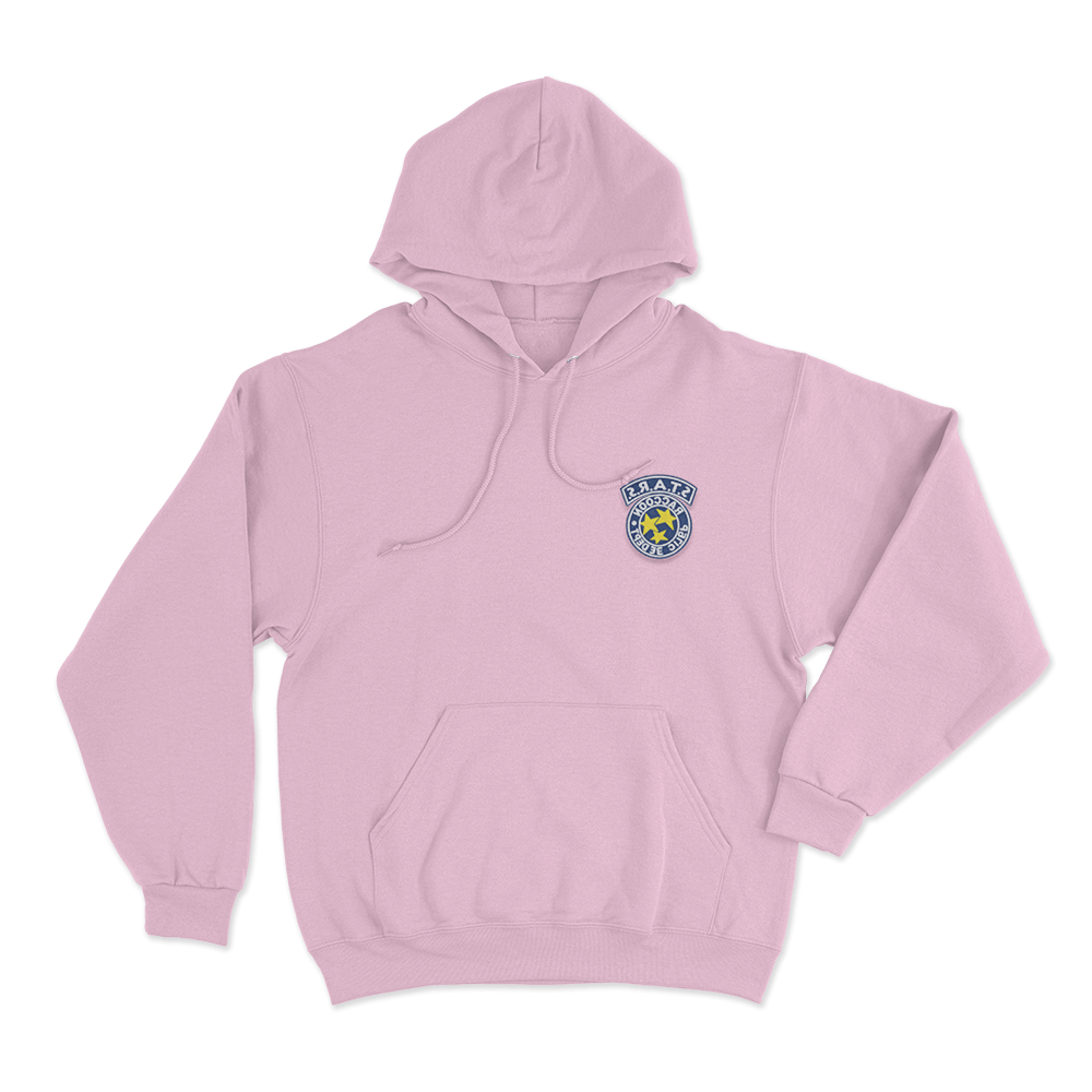 S.T.A.R.S. Raccoon Police Badge Unisex Hoodie Pink S.T.A.R.S. Raccoon Police Badge Unisex Hoodie Pink