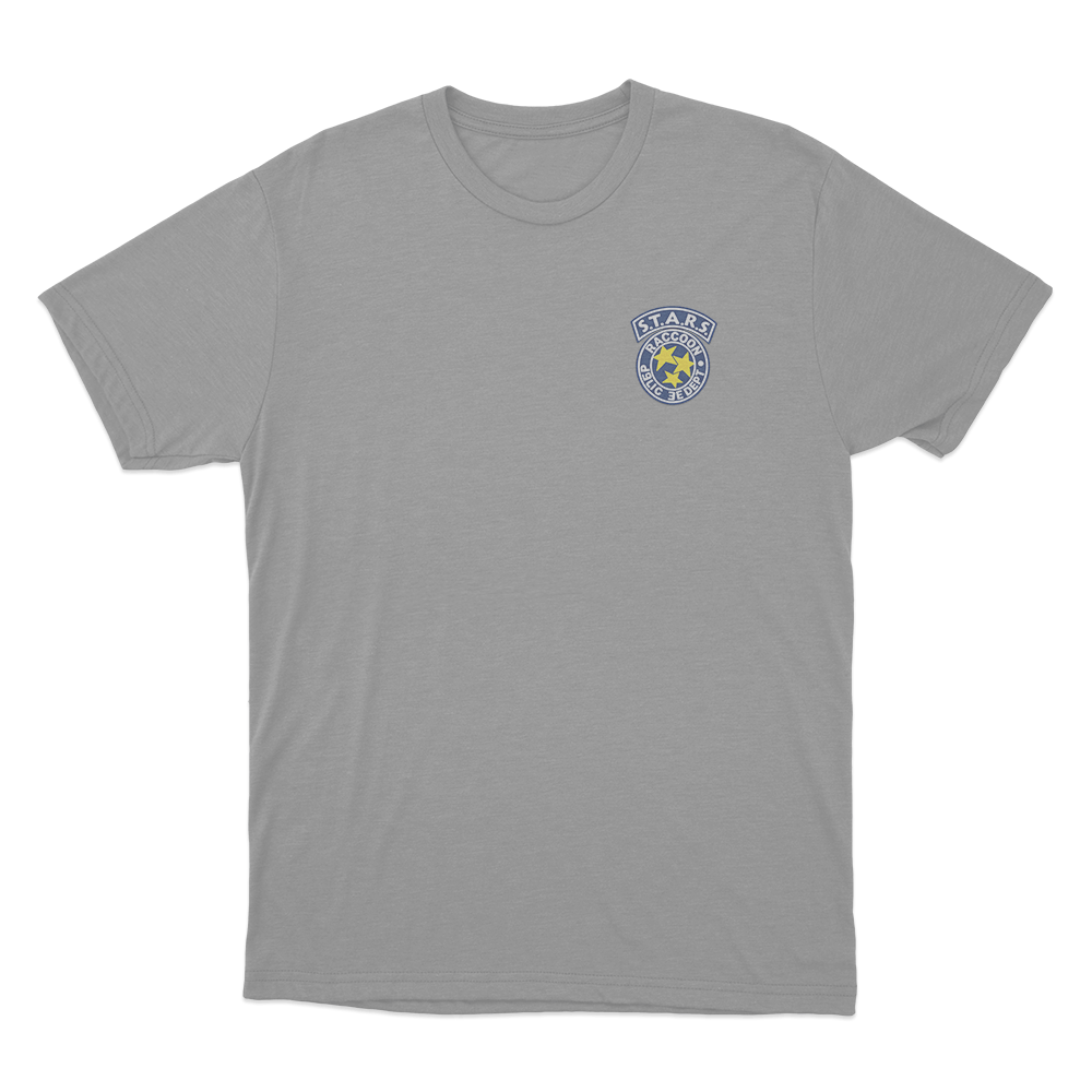 S.T.A.R.S. Raccoon Police Badge Unisex T Shirt Grey S.T.A.R.S. Raccoon Police Badge Unisex T Shirt Grey