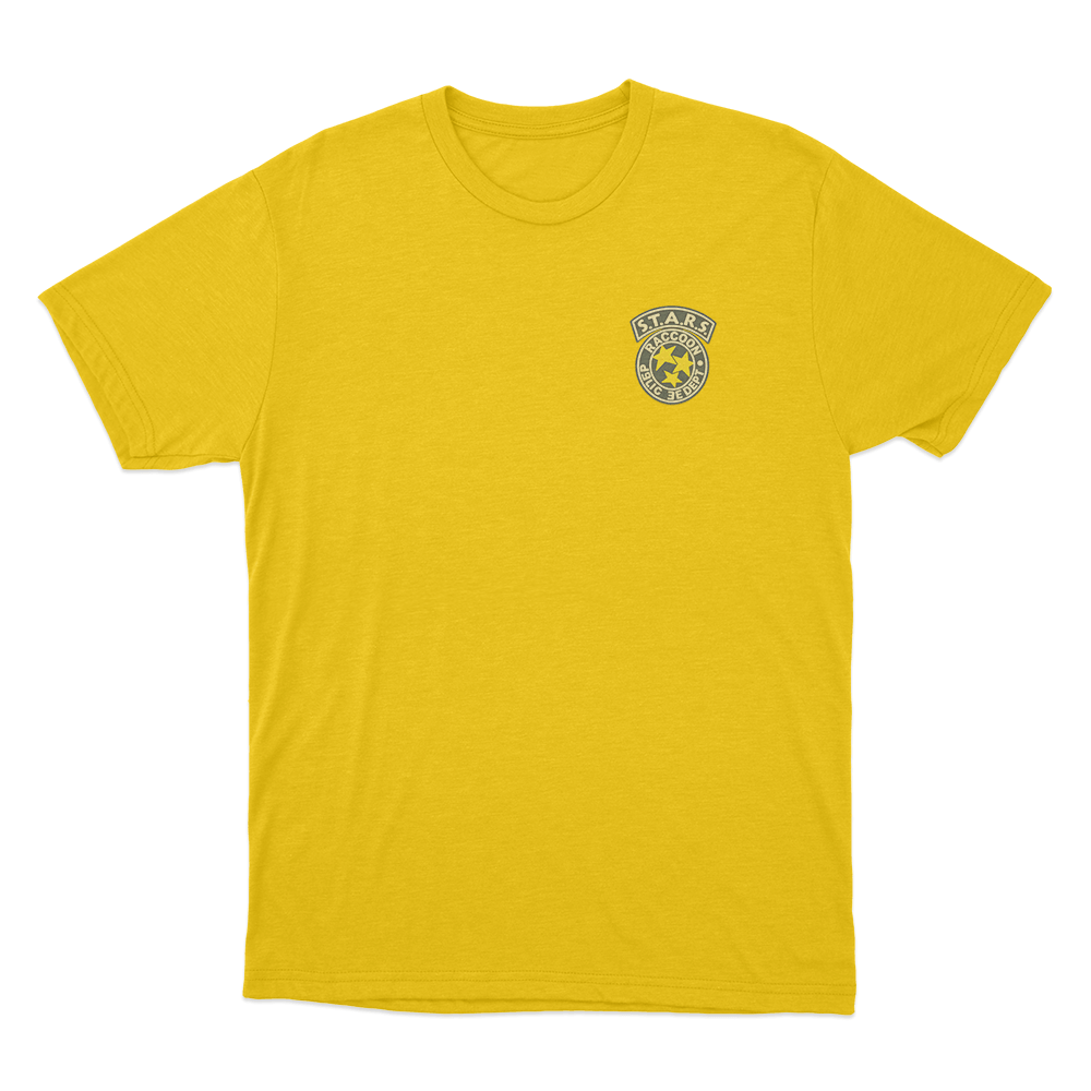 S.T.A.R.S. Raccoon Police Badge Unisex T Shirt Yellow S.T.A.R.S. Raccoon Police Badge Unisex T Shirt Yellow